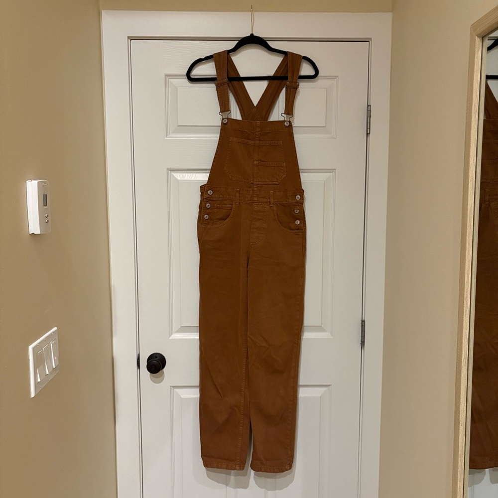 Free People Ziggy Overalls from We the Free - Rust Size XS